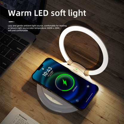 2 in 1 Wireless Charging 3 Gear Creative LED Small Night Light Portable