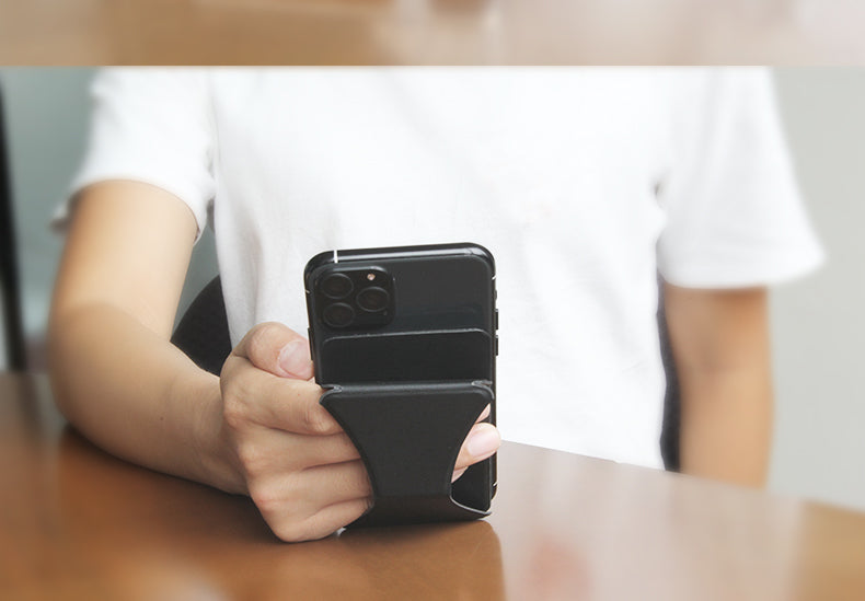 Invisible card phone holder