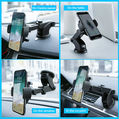 Car Phone Holder Long Rod Telescopic Car Dashboard