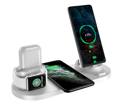 Wireless Charger Fast Charger  6 In 1 Charging Dock Station