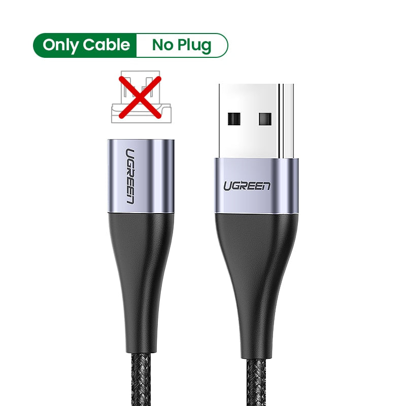 UGREEN USB C Cable Magnetic USB Type C for Xiaomi Samsung Magnetic Micro USB C Cable 3A Fast Charging Type C Charger Wire Cord