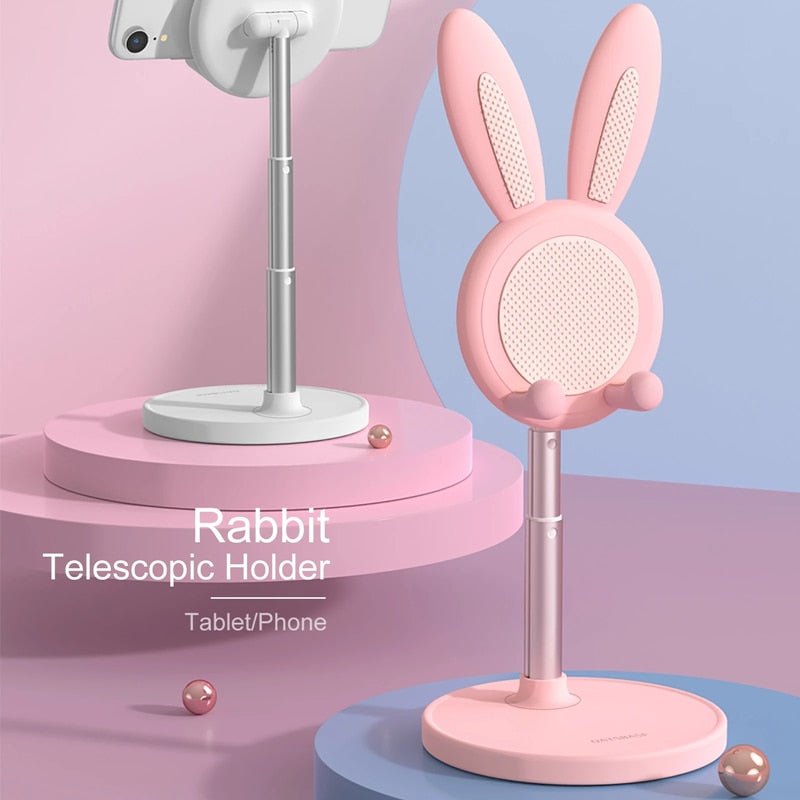 Cute Bunny Phone Holder Desktop Cell Phone Stand