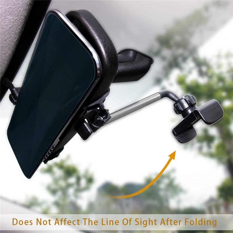 Degrees Car Rearview Mirror Mount Phone Holder