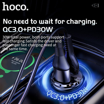 USB Car Charger PD 30W Fast Charging Supercharge