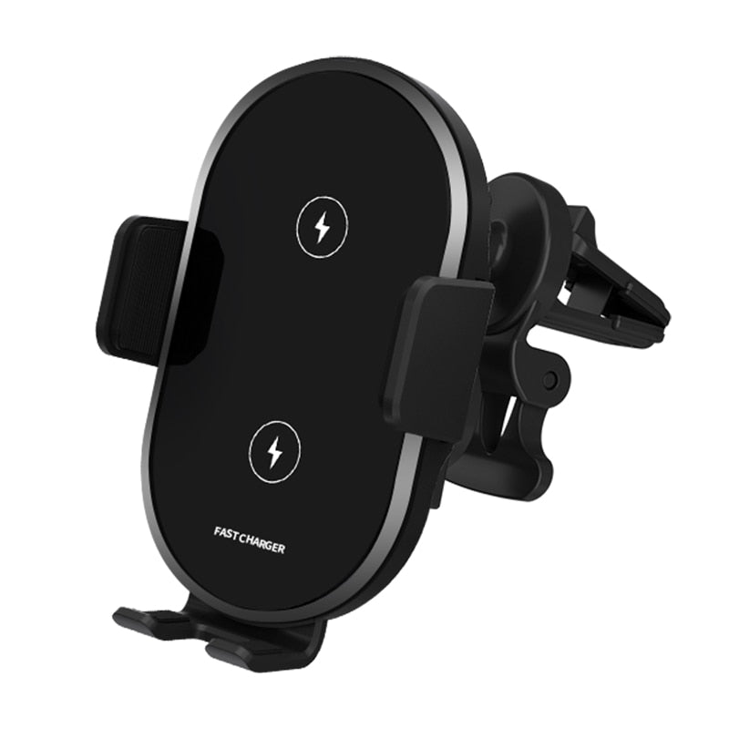 Dual Coils Wireless Car Charger Holder Cell Phone