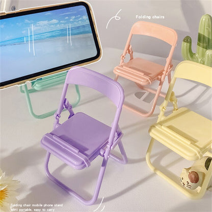 Cute Color Chair Adjustable Phone Holder Stand