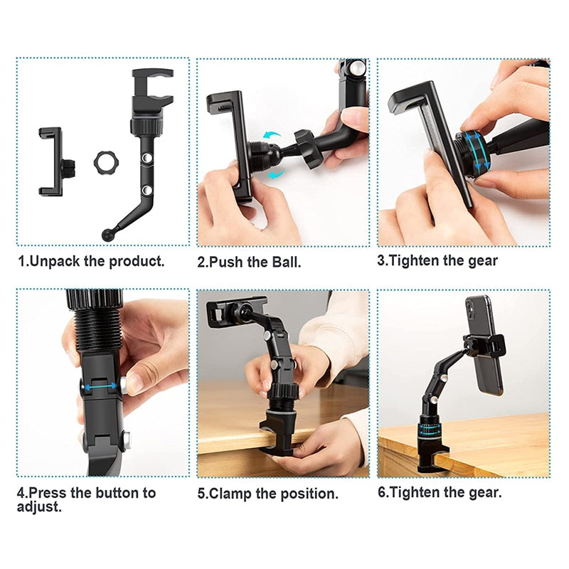 Support For Car Mobile Phone Flexible Phone Holder Stand