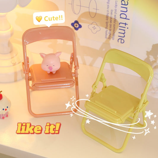 Cute Color Chair Adjustable Phone Holder Stand