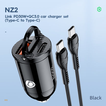 USB Car Charger PD 30W Fast Charging Supercharge