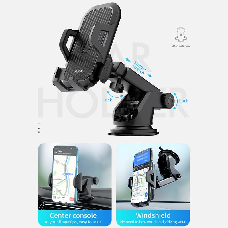 Universal Car Phone Holder Adjustable GPS Mount Stand