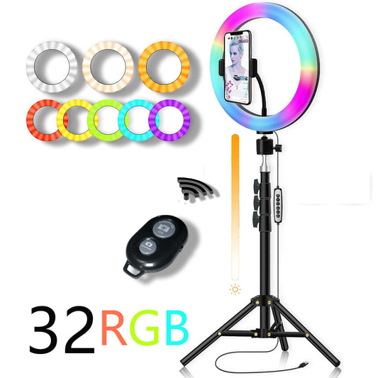 RGB Color Soft Ring Light Remote Circle Lamp