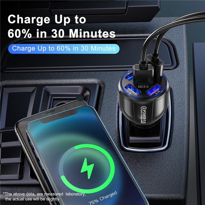 5 Port Fast Charging Car USB Charger