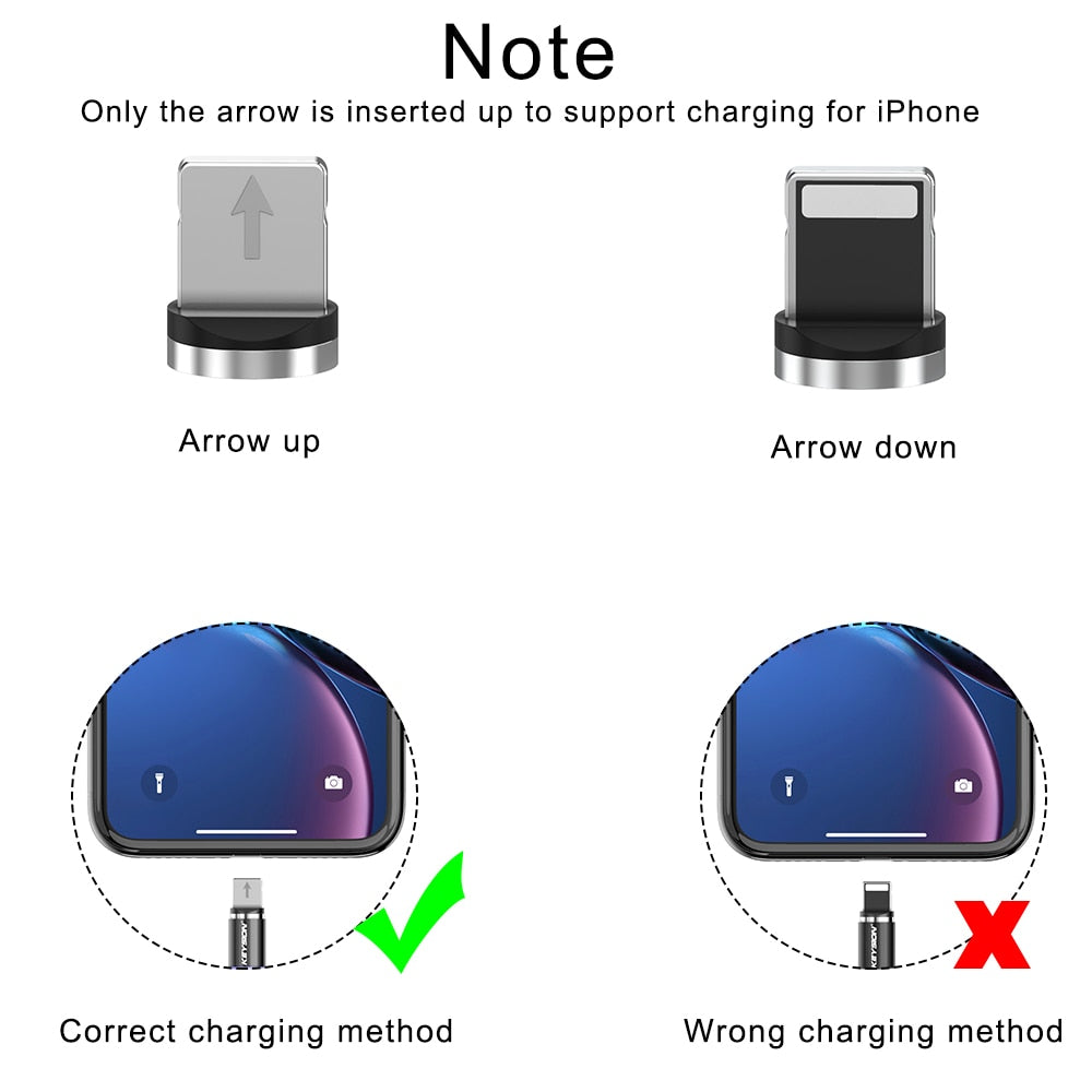 LED Magnetic USB Cable Fast Charging