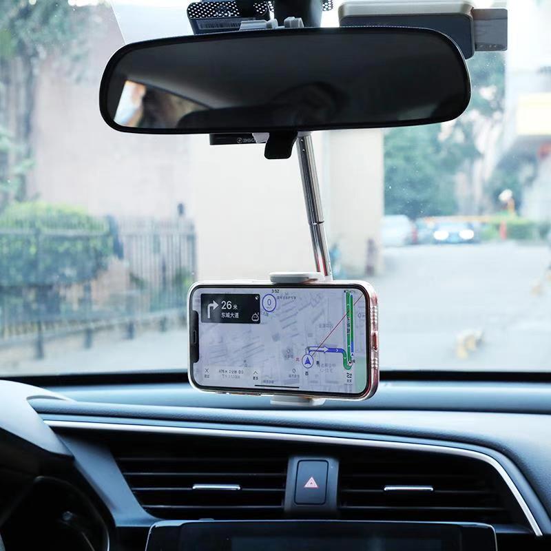 Degrees Car Rearview Mirror Mount Phone Holder
