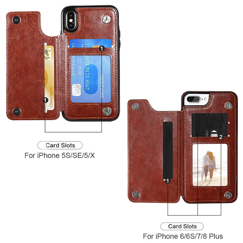 Retro Flip Leather Phone Case