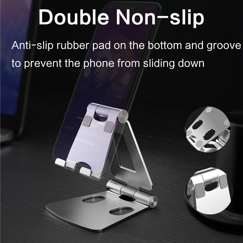 Foldable Metal Desk Phone Holder