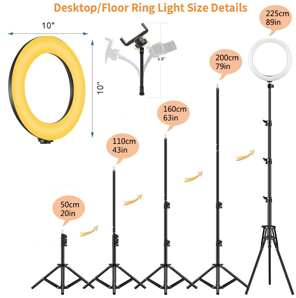 LED Selfie Ring Light Photography Video Light RingLight