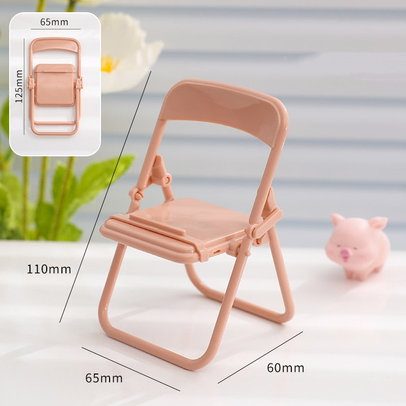 Cute Color Chair Adjustable Phone Holder Stand