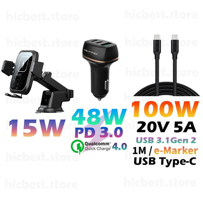 15W Wireless Car Charger Phone Holder