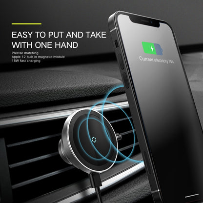 15W Magnetic Car Phone Holder Wireless Charger