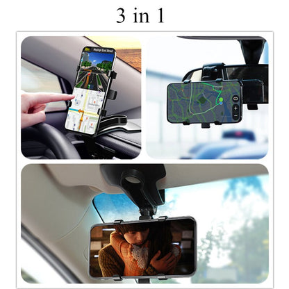 Car Phone Holder Dashboard Rearview Mirror Mobile Phone