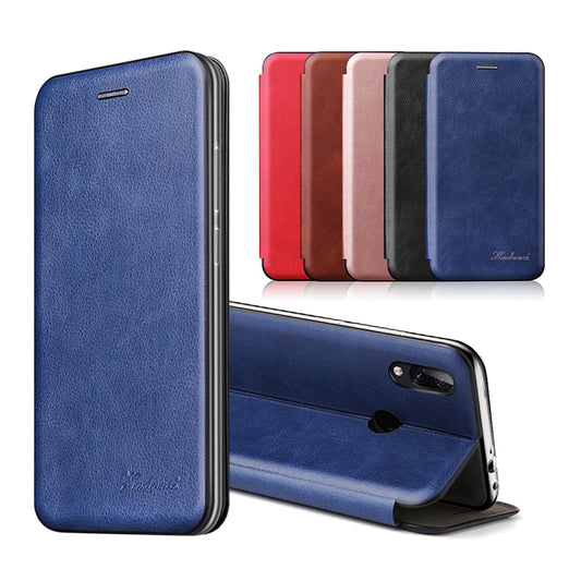 Leather Flip Magnetic Case