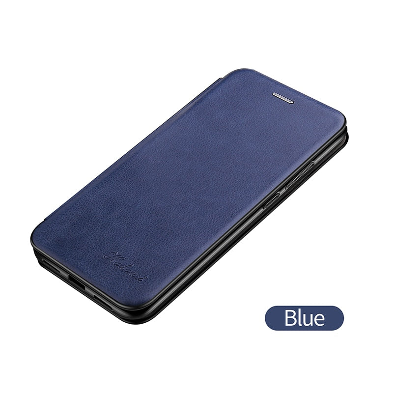 Leather Flip Case Ultra Wallet Cover Fundas