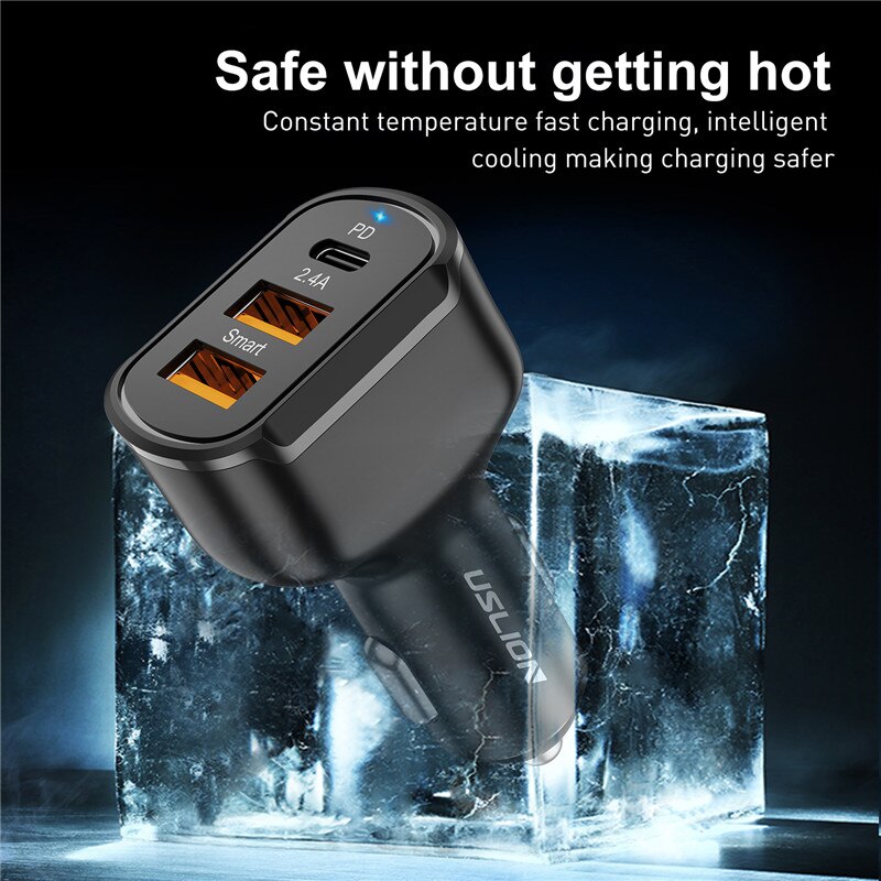 PD Car Charger Mobile Phone USB Charger Fast Charging