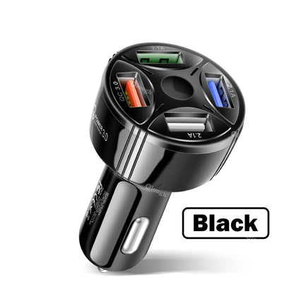 4 Ports USB Car Charger Quick Charge Fast Charging