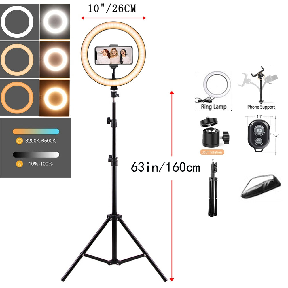 LED Selfie Ring Light Photography Video Light RingLight