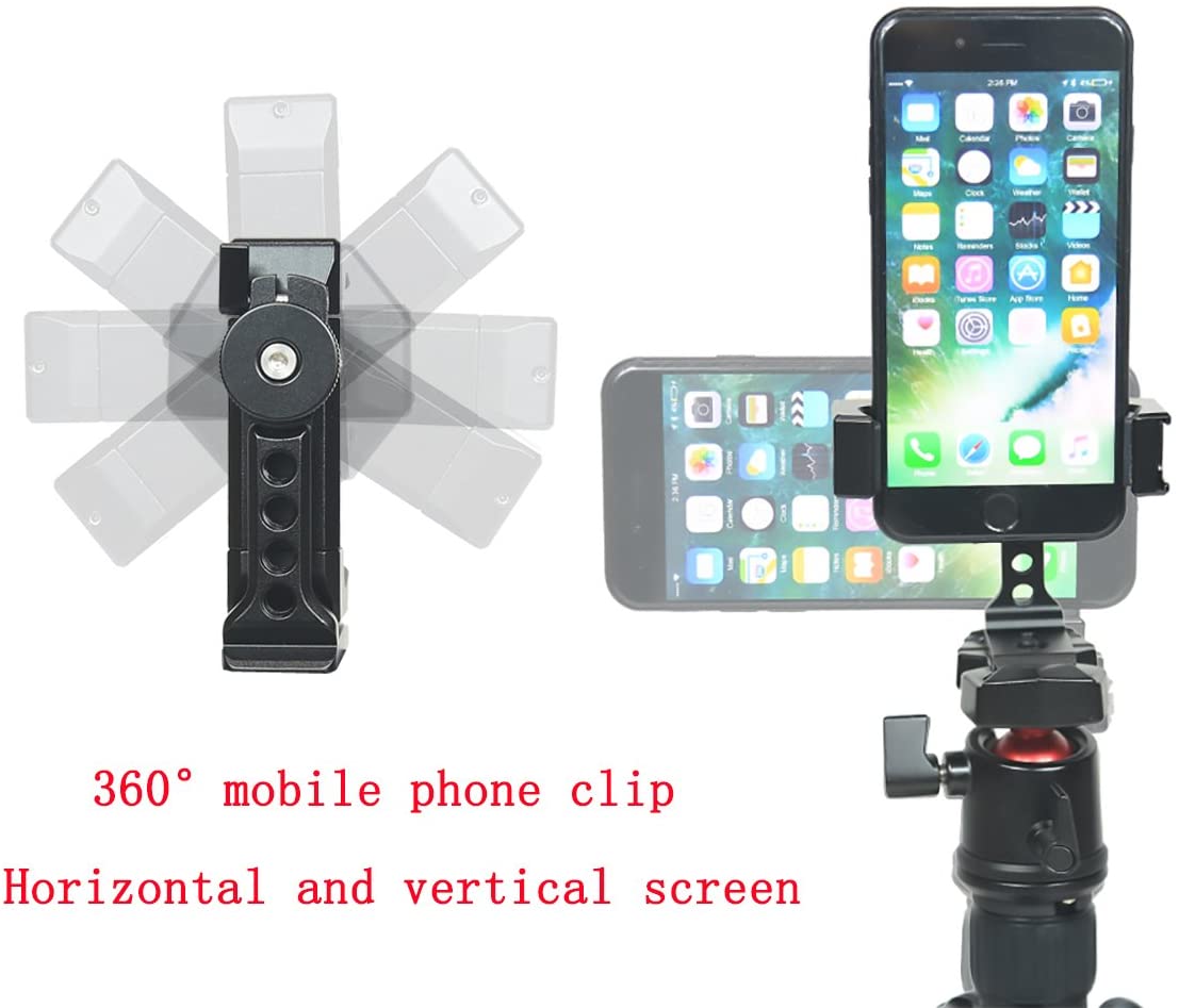 Metal Phone Tripod Mount with Cold Shoe