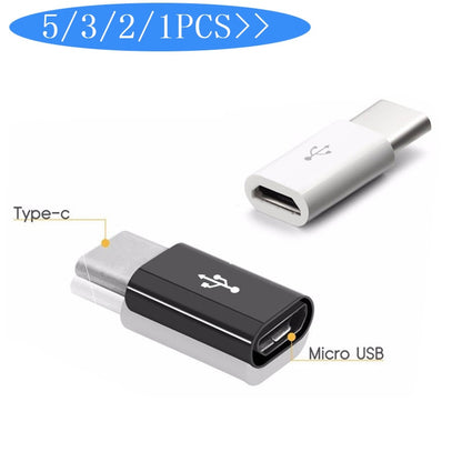 5PCS Micro USB To Type-C Adapter Mobile Phone