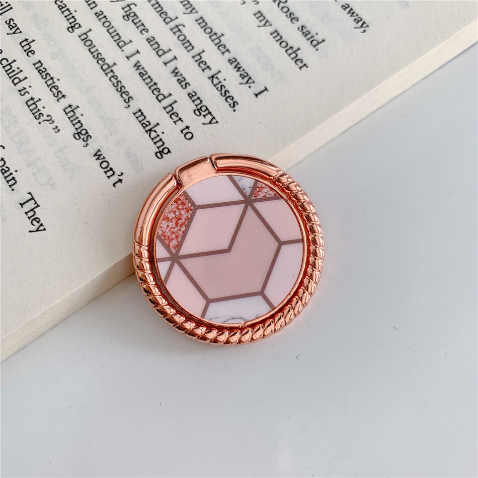 Marble Cell Mobile Phone Smartphone Finger Ring