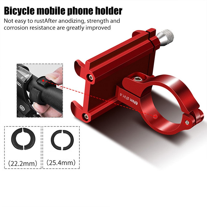 Aluminum Alloy Bike Phone Holder Universal