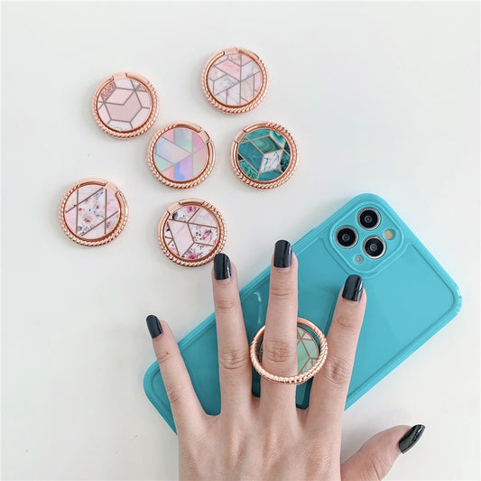 Marble Cell Mobile Phone Smartphone Finger Ring