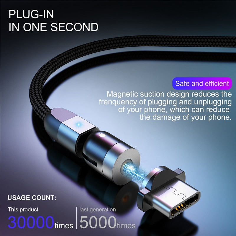 Magnetic USB Cable Fast Charging Type C