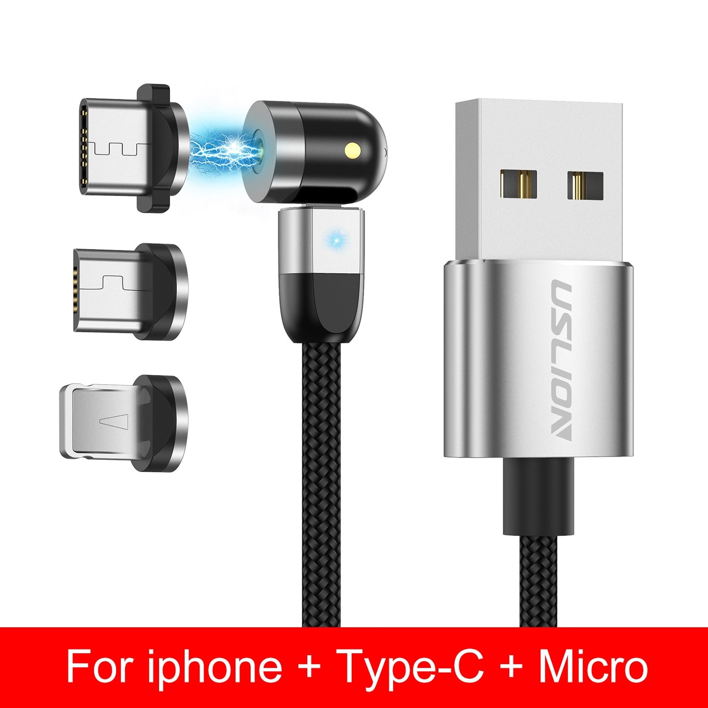 Magnetic USB Cable Fast Charging Type C