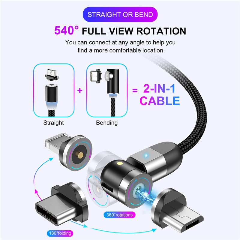 Magnetic Cable usb Type C Magnetic Charge