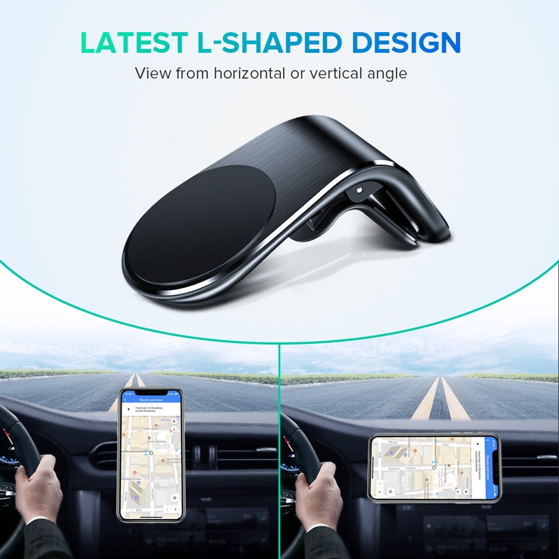 Magnetic Car Phone Holder Mobile Mount Smartphone GPS Support Stand