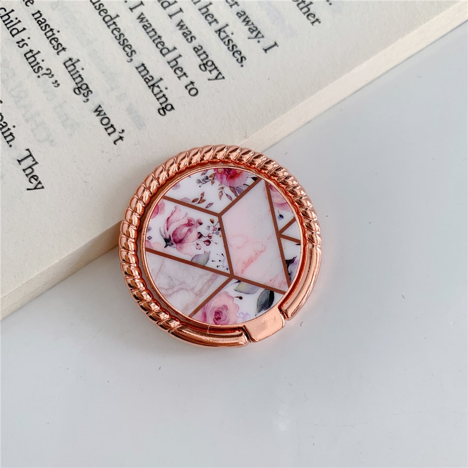 Marble Cell Mobile Phone Smartphone Finger Ring