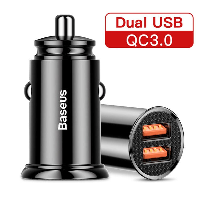 30W USB Car Charger Quick Charge USB Fast Charging