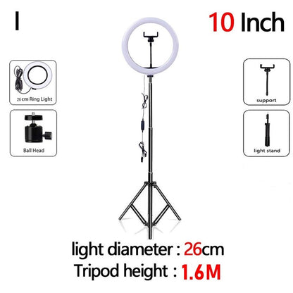 Phone Live Ring Light 10 Inch 26cm LED Video