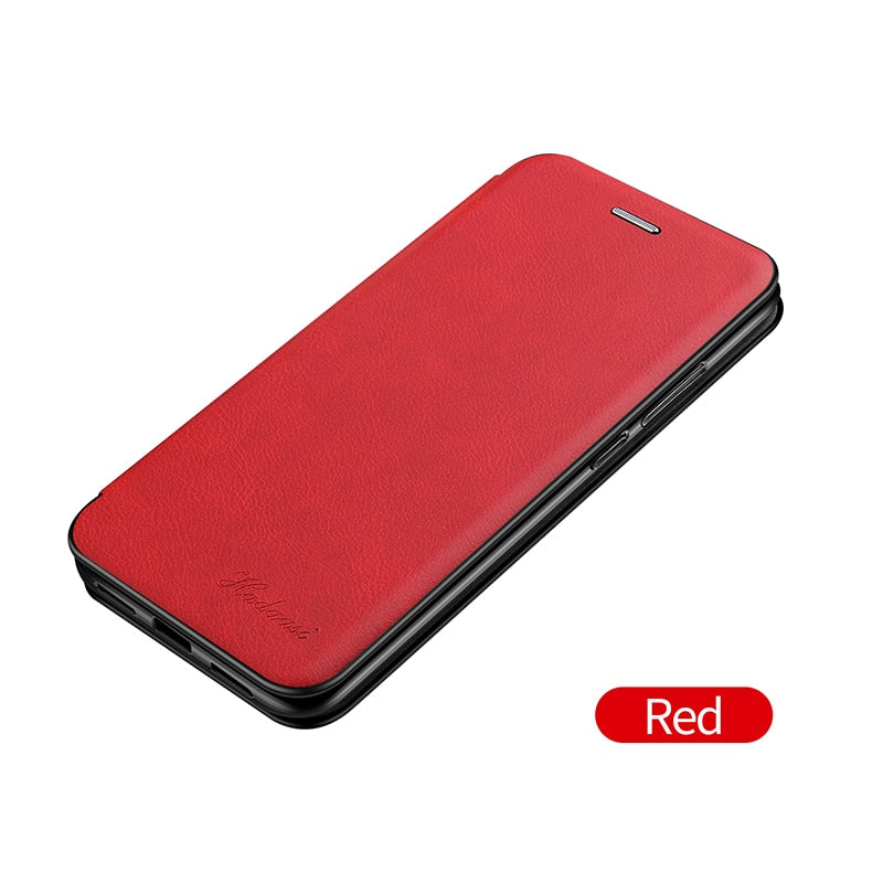 Leather Flip Case Ultra Wallet Cover Fundas