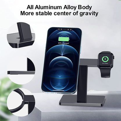 Wireless Charger Stand Aluminum Alloy Phone Holder