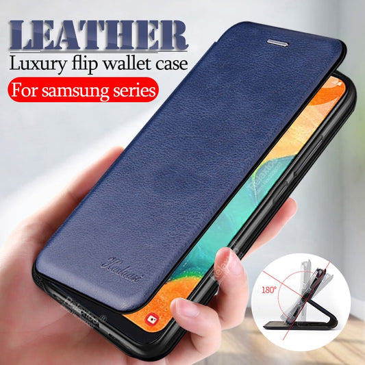 Leather Flip Case Ultra Wallet Cover Fundas