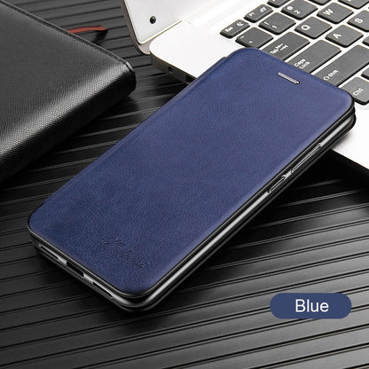 Leather Flip Magnetic Case