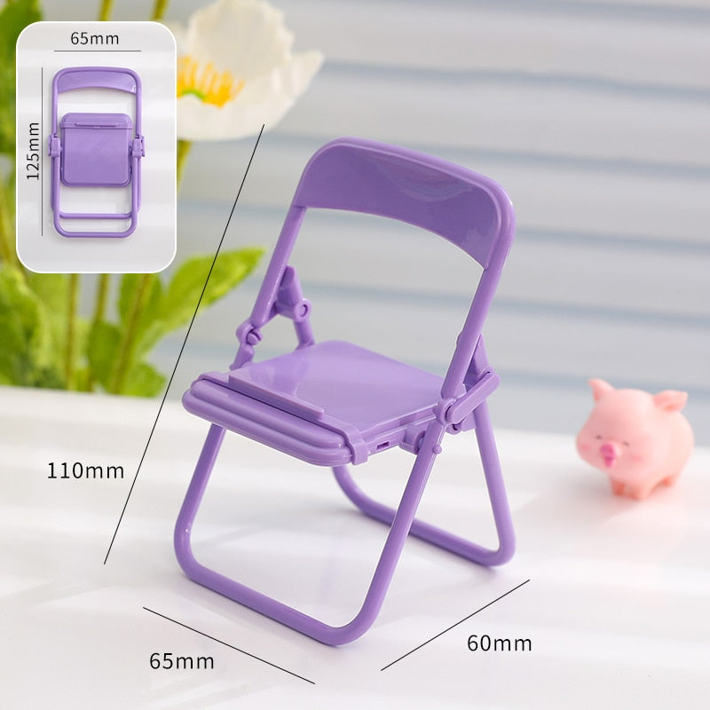 Cute Color Chair Adjustable Phone Holder Stand