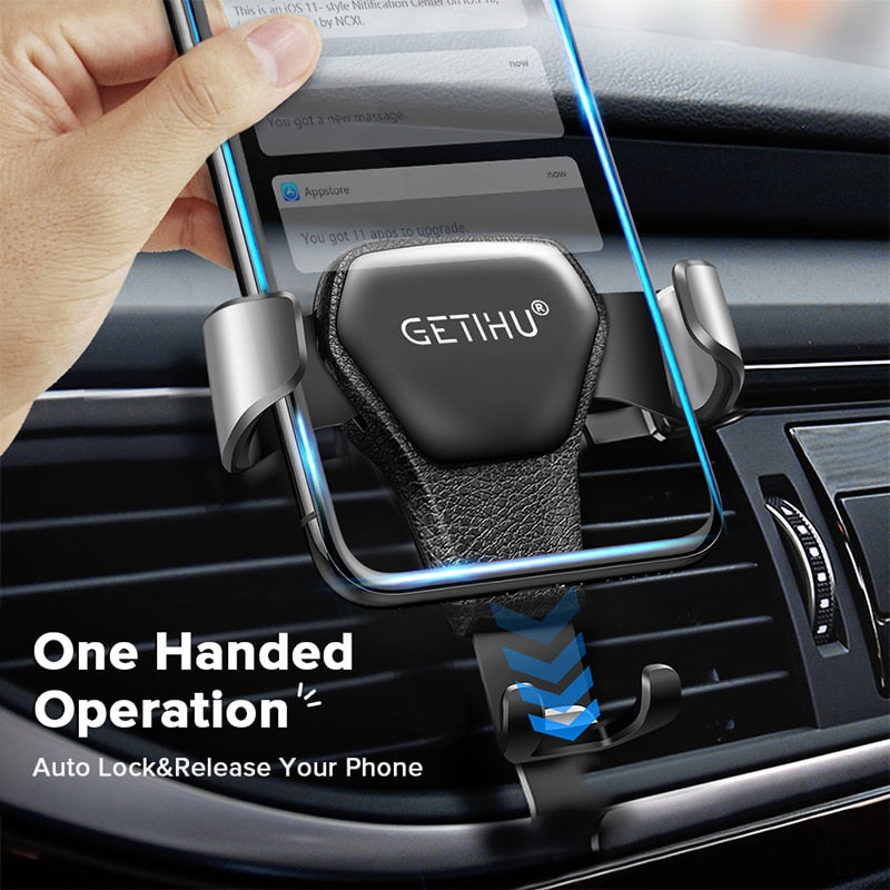 Car Holder For Phone Air Vent Clip Mount Mobile Cell Stand Smartphone GPS Support