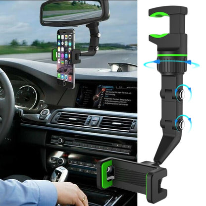 Car Phone Holder Rearview 360 Rotatable Hidden