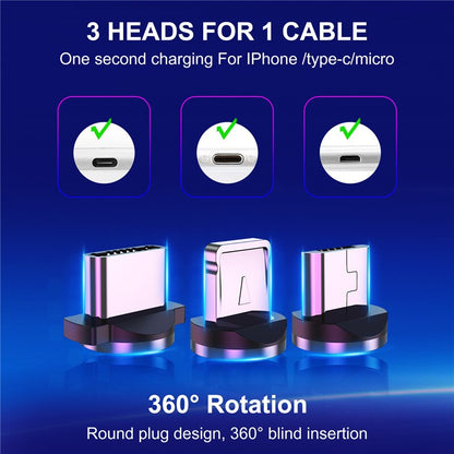 Magnetic Cable Micro usb Type C Fast Charging